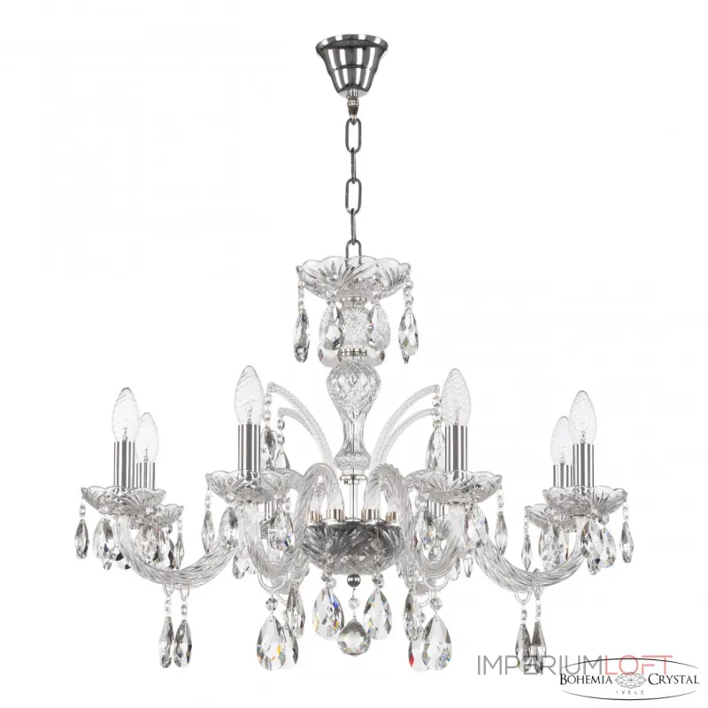 Подвесная люстра Bohemia Ivele Crystal 118 118/8/240 Ni Подвесная люстра Bohemia Ivele Crystal 118 118/8/240 Ni