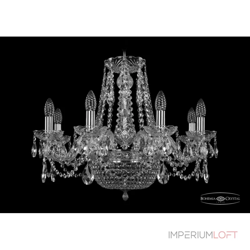 Подвесная люстра Bohemia Ivele Crystal 1415 1450/8/160/250 Ni