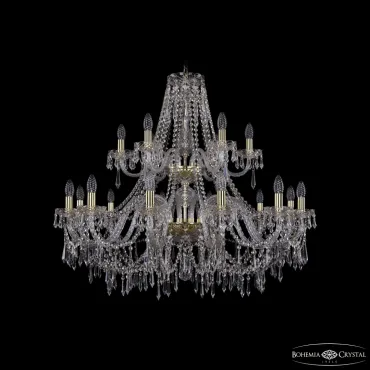 Подвесная люстра Bohemia Ivele Crystal 1403 1403/12+6/360/2d G Подвесная люстра Bohemia Ivele Crystal 1403 1403/12+6/360/2d G