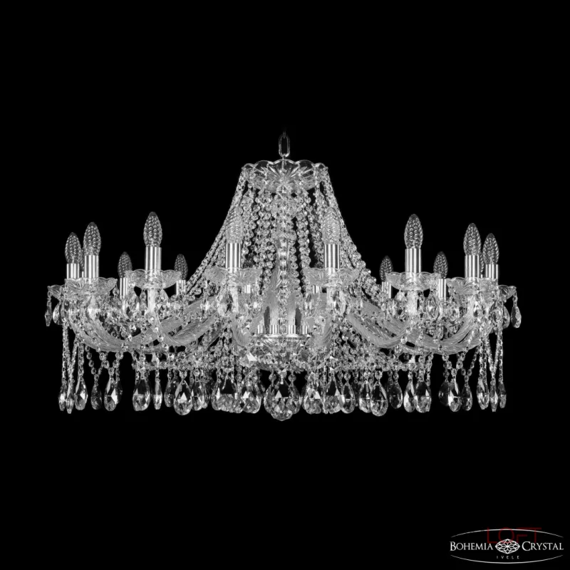 Подвесная люстра Bohemia Ivele Crystal 1413 1413/16/360 Ni