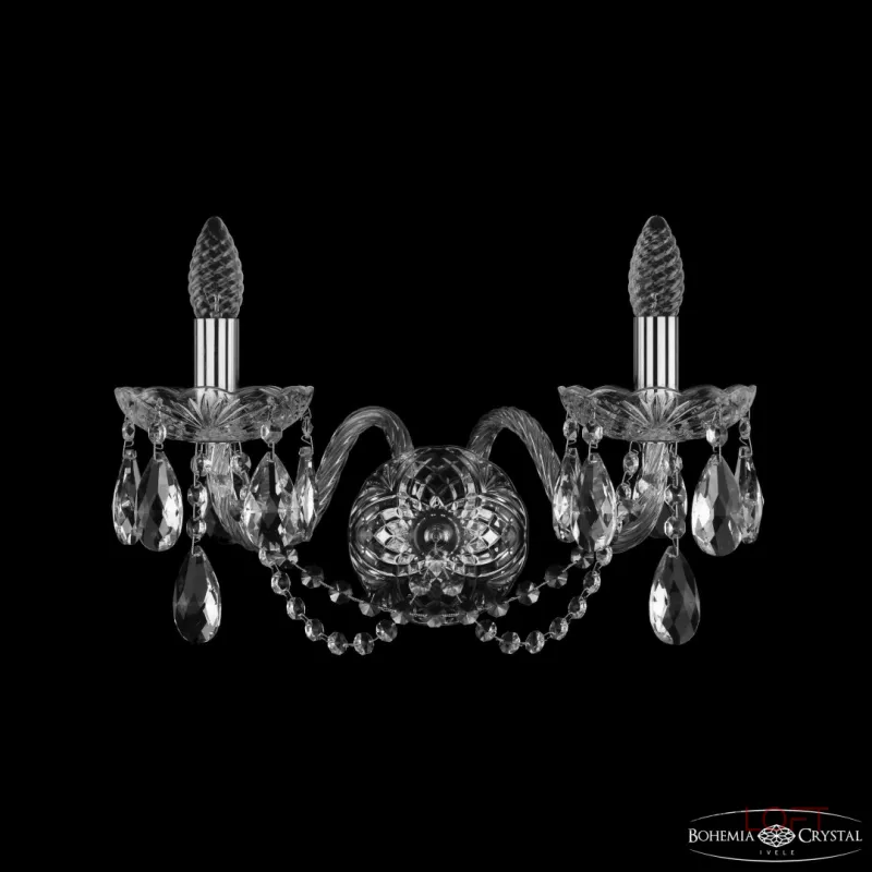 Бра Bohemia Ivele Crystal 1402 1402B/2/195/XL Ni Бра Bohemia Ivele Crystal 1402 1402B/2/195/XL Ni