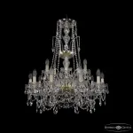 Подвесная люстра Bohemia Ivele Crystal 1411 1411/10+5/240/XL-86 G
