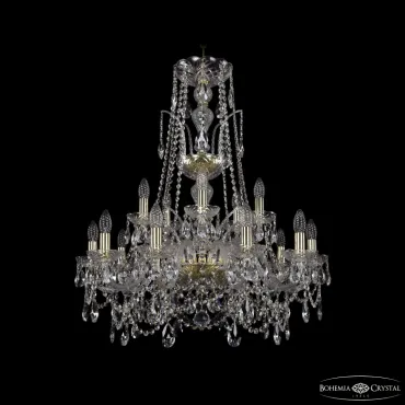Подвесная люстра Bohemia Ivele Crystal 1411 1411/10+5/240/XL-86 G
