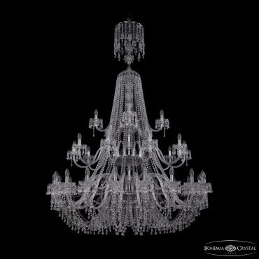 Подвесная люстра Bohemia Ivele Crystal 1410 1410/20+10+5/530/XL-200/3d Ni V0300 Подвесная люстра Bohemia Ivele Crystal 1410 1410/20+10+5/530/XL-200/3d Ni V0300