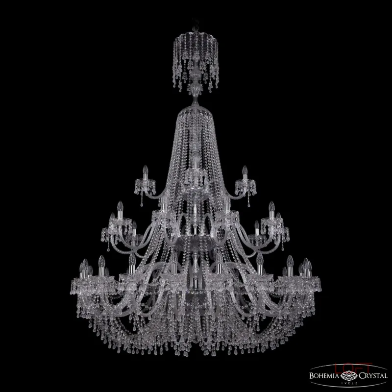 Подвесная люстра Bohemia Ivele Crystal 1410 1410/20+10+5/530/XL-200/3d Ni V0300 Подвесная люстра Bohemia Ivele Crystal 1410 1410/20+10+5/530/XL-200/3d Ni V0300