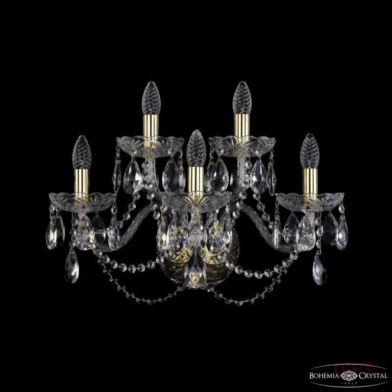 Бра Bohemia Ivele Crystal 1402 1402B/3+2/195/XL G Бра Bohemia Ivele Crystal 1402 1402B/3+2/195/XL G