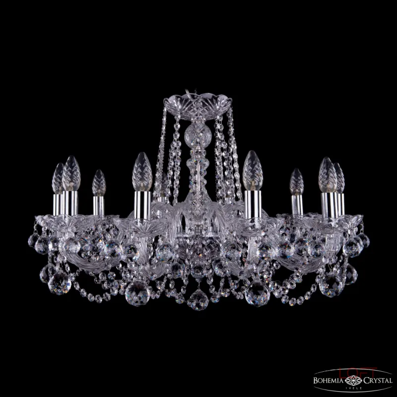 Подвесная люстра Bohemia Ivele Crystal 1402 1402/10/240 Ni Balls Подвесная люстра Bohemia Ivele Crystal 1402 1402/10/240 Ni Balls