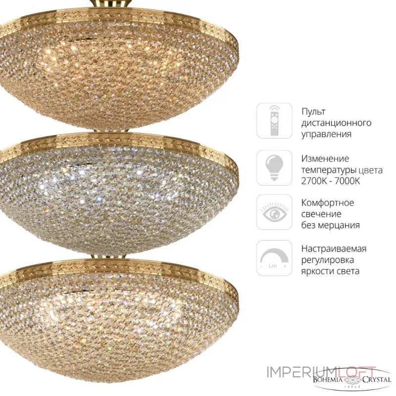 Потолочная люстра Bohemia Ivele Crystal 1932 19321/55IV/LED-DIM G