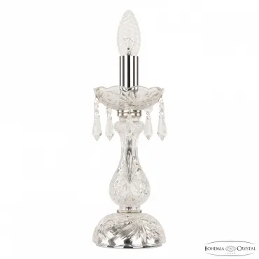 Настольная лампа Bohemia Ivele Crystal 104 104L/1-27 Ni Настольная лампа Bohemia Ivele Crystal 104 104L/1-27 Ni