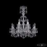 Подвесная люстра Bohemia Ivele Crystal 1402 1402/8+4/195/XL-64 Ni