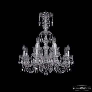 Подвесная люстра Bohemia Ivele Crystal 1402 1402/8+4/195/XL-64 Ni