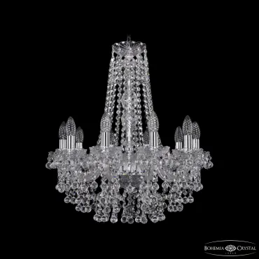 Подвесная люстра Bohemia Ivele Crystal 1409 1409/10/195/h-63 Ni Подвесная люстра Bohemia Ivele Crystal 1409 1409/10/195/h-63 Ni