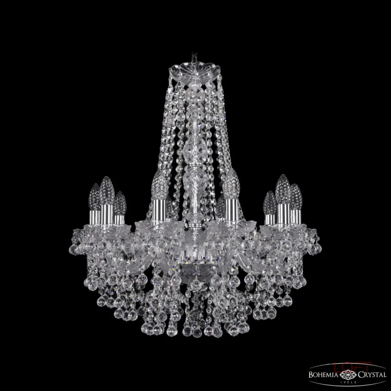 Подвесная люстра Bohemia Ivele Crystal 1409 1409/10/195/h-63 Ni Подвесная люстра Bohemia Ivele Crystal 1409 1409/10/195/h-63 Ni