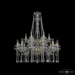 Подвесная люстра Bohemia Ivele Crystal 1413 1413/12+6/300/h-96/2d G