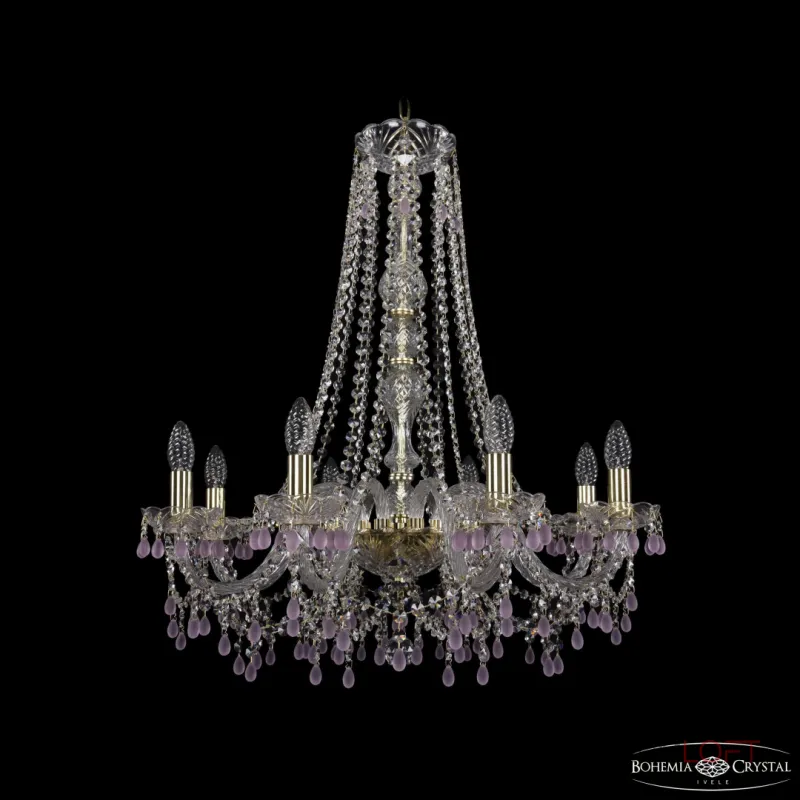 Подвесная люстра Bohemia Ivele Crystal 1410 1410/8/240/h-74 G V7010 Подвесная люстра Bohemia Ivele Crystal 1410 1410/8/240/h-74 G V7010
