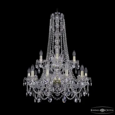 Подвесная люстра Bohemia Ivele Crystal 1411 1411/10+5/240/h-94 2d G Подвесная люстра Bohemia Ivele Crystal 1411 1411/10+5/240/h-94 2d G