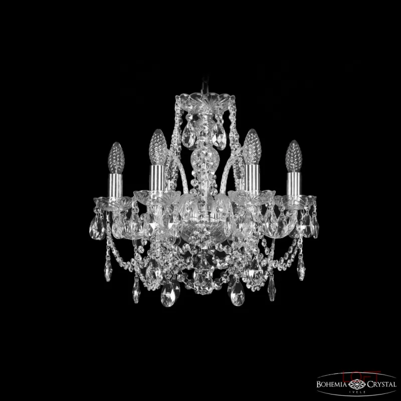 Подвесная люстра Bohemia Ivele Crystal 1411 1411/6/141 Ni Подвесная люстра Bohemia Ivele Crystal 1411 1411/6/141 Ni