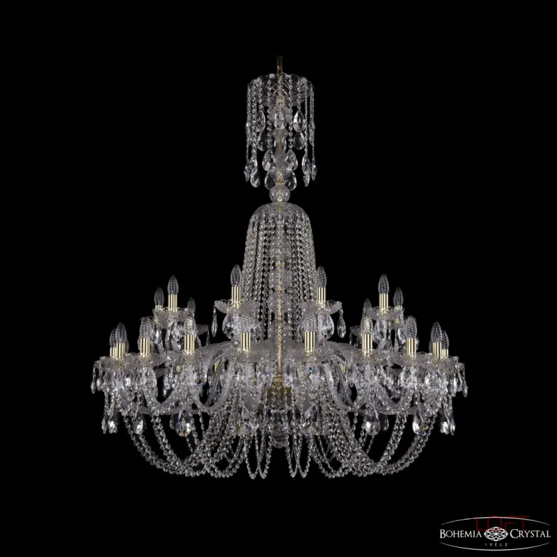 Подвесная люстра Bohemia Ivele Crystal 1402 1402/20+10/400/XL-130 G