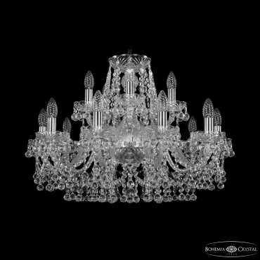 Подвесная люстра Bohemia Ivele Crystal 1409 1409/10+5/240 Ni Подвесная люстра Bohemia Ivele Crystal 1409 1409/10+5/240 Ni