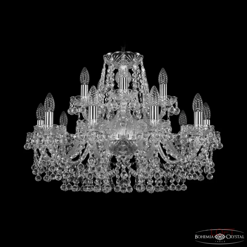 Подвесная люстра Bohemia Ivele Crystal 1409 1409/10+5/240 Ni Подвесная люстра Bohemia Ivele Crystal 1409 1409/10+5/240 Ni