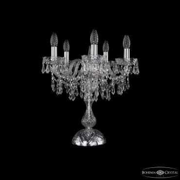 Настольная лампа Bohemia Ivele Crystal 1403 1403L/5/141-47 Ni