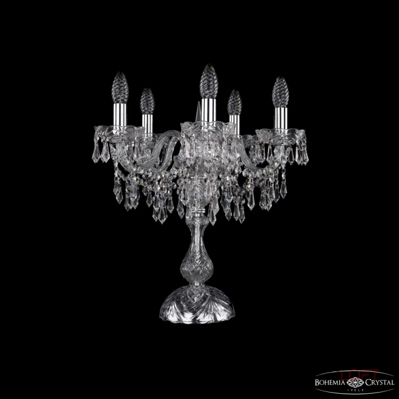 Настольная лампа Bohemia Ivele Crystal 1403 1403L/5/141-47 Ni Настольная лампа Bohemia Ivele Crystal 1403 1403L/5/141-47 Ni