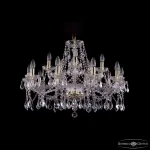 Подвесная люстра Bohemia Ivele Crystal 1413 1413/10+5/300 G Leafs