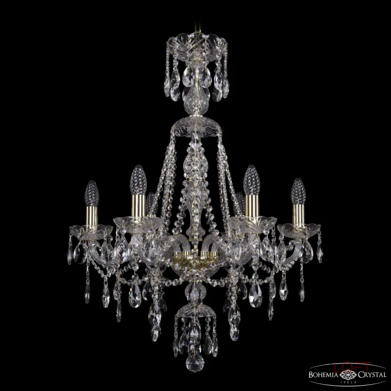 Подвесная люстра Bohemia Ivele Crystal 1415 1415/6/200/XL-77 G Подвесная люстра Bohemia Ivele Crystal 1415 1415/6/200/XL-77 G