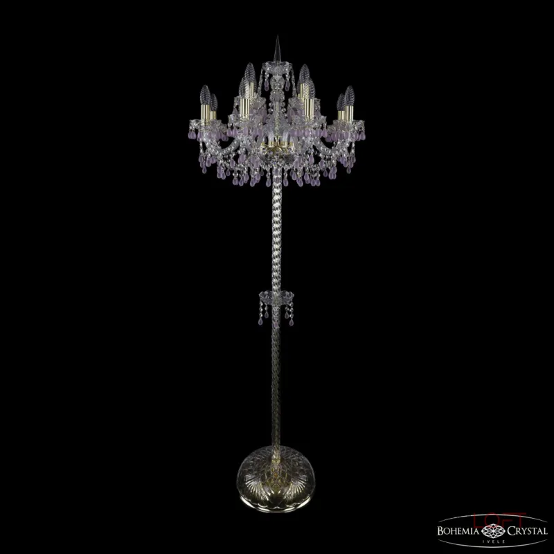 Торшер Bohemia Ivele Crystal 1410 1410T2/8+4/195-165 G V7010 Торшер Bohemia Ivele Crystal 1410 1410T2/8+4/195-165 G V7010