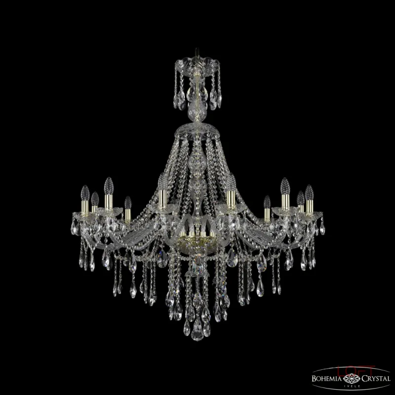 Подвесная люстра Bohemia Ivele Crystal 1415 1415/12/360/XL-113 G