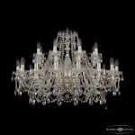 Подвесная люстра Bohemia Ivele Crystal 1411 1411/16+8/360 G R801