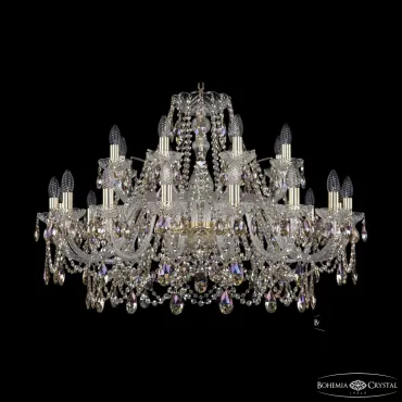 Подвесная люстра Bohemia Ivele Crystal 1411 1411/16+8/360 G R801
