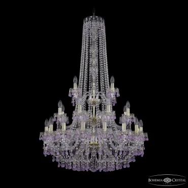 Подвесная люстра Bohemia Ivele Crystal 1410 1410/16+8+4/300/h-130/3d G V7010
