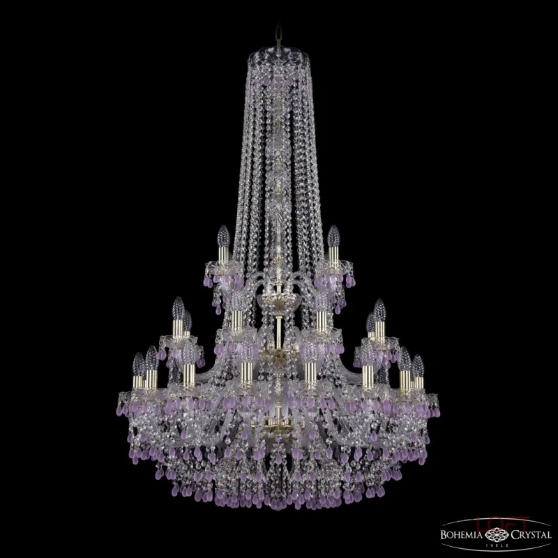 Подвесная люстра Bohemia Ivele Crystal 1410 1410/16+8+4/300/h-130/3d G V7010