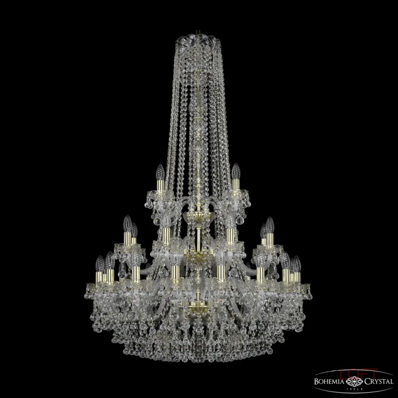 Подвесная люстра Bohemia Ivele Crystal 1409 1409/16+8+4/300/h-130/3d G