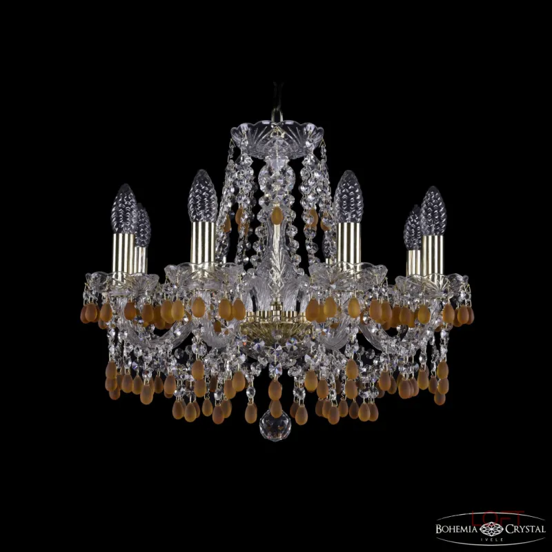 Подвесная люстра Bohemia Ivele Crystal 1410 1410/8/160 G V1003 Подвесная люстра Bohemia Ivele Crystal 1410 1410/8/160 G V1003