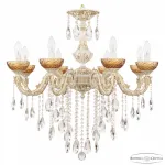 Подвесная люстра Bohemia Ivele Crystal AL7901 AL79101/8/250 B WMG P Amber/M-1F