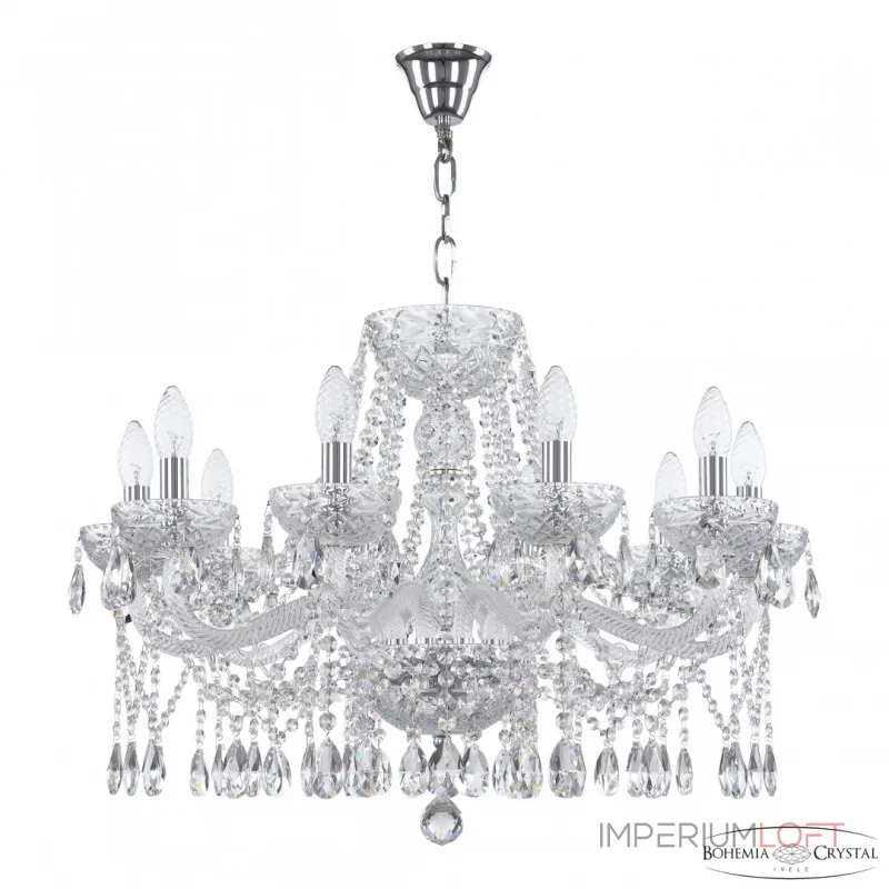 Подвесная люстра Bohemia Ivele Crystal 5413 5413/10/240 Ni Clear/M-1F Подвесная люстра Bohemia Ivele Crystal 5413 5413/10/240 Ni Clear/M-1F