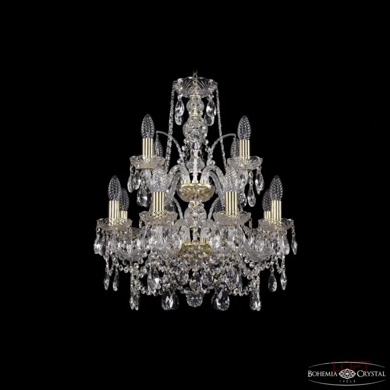 Подвесная люстра Bohemia Ivele Crystal 1411 1411/8+4/160/2d G