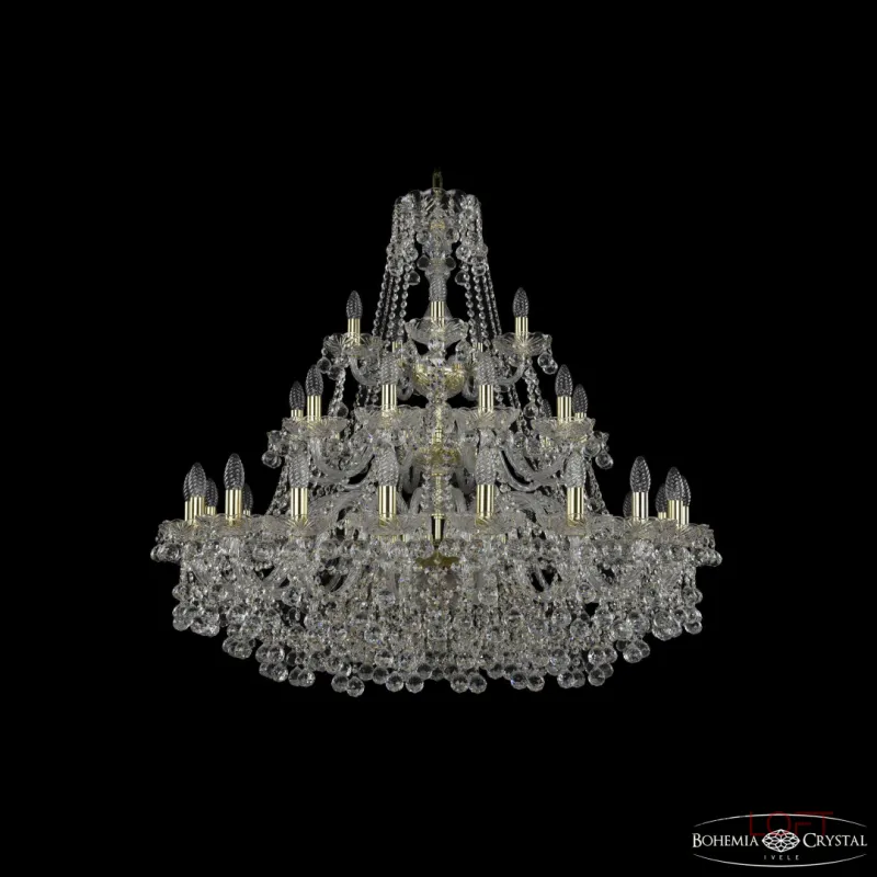 Подвесная люстра Bohemia Ivele Crystal 1409 1409/20+10+5/360/3d G