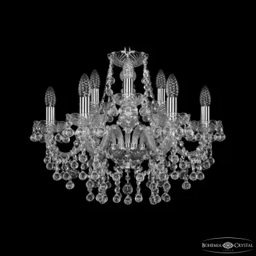 Подвесная люстра Bohemia Ivele Crystal 1409 1409/6+3/195 Ni Подвесная люстра Bohemia Ivele Crystal 1409 1409/6+3/195 Ni