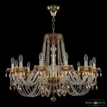 Подвесная люстра Bohemia Ivele Crystal 5402 5402/12/300 G Amber/M-1G K721