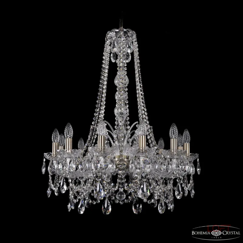 Подвесная люстра Bohemia Ivele Crystal 1411 1411/12/240/h-83 Pa Подвесная люстра Bohemia Ivele Crystal 1411 1411/12/240/h-83 Pa