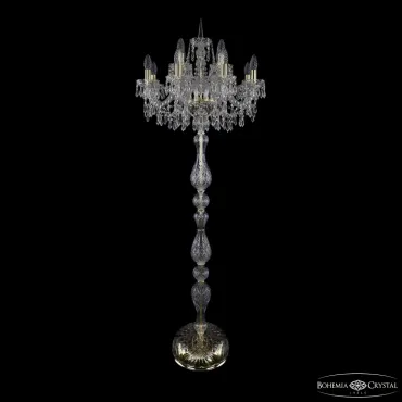 Торшер Bohemia Ivele Crystal 1403 1403T1/8+4/195-165 G
