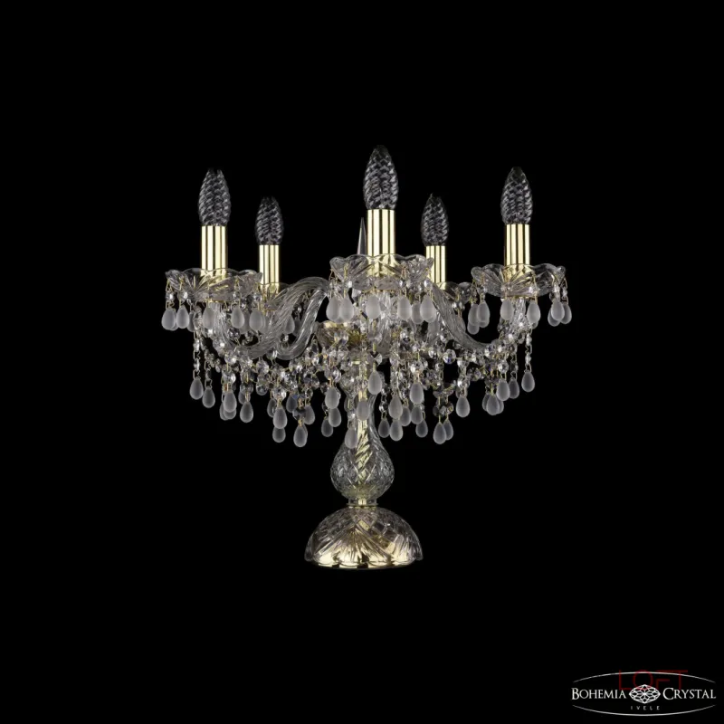 Настольная лампа Bohemia Ivele Crystal 1410 1410L/5/141-39 G V0300 Настольная лампа Bohemia Ivele Crystal 1410 1410L/5/141-39 G V0300