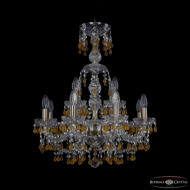 Подвесная люстра Bohemia Ivele Crystal 1410 1410/8+4/195/XL-66 Pa V1003 Подвесная люстра Bohemia Ivele Crystal 1410 1410/8+4/195/XL-66 Pa V1003