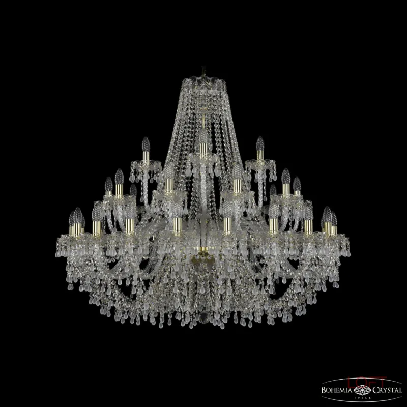 Подвесная люстра Bohemia Ivele Crystal 1410 1410/20+10+5/400 G V0300 Подвесная люстра Bohemia Ivele Crystal 1410 1410/20+10+5/400 G V0300