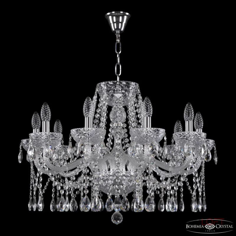 Подвесная люстра Bohemia Ivele Crystal 5413 5413/10/240 Ni Clear/M-1F Подвесная люстра Bohemia Ivele Crystal 5413 5413/10/240 Ni Clear/M-1F