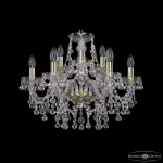 Подвесная люстра Bohemia Ivele Crystal 1409 1409/6+3/195 G