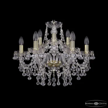 Подвесная люстра Bohemia Ivele Crystal 1409 1409/6+3/195 G Подвесная люстра Bohemia Ivele Crystal 1409 1409/6+3/195 G